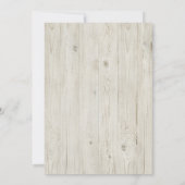 Invitation Boho Plumes florales Antlers Crâne de vache Mariag (Dos)