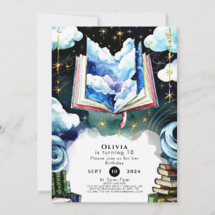 Invitation Boho pour enfants Whimsical Storybook Anniversaire