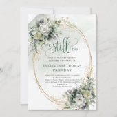 Invitation Boho Poussiéreux Vert Eucalyptus Nous s (Devant)