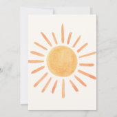 Invitation Boho Premier Voyage Autour Du Soleil 1Er Anniversa (Dos)