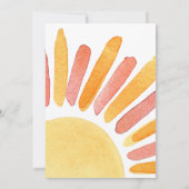 Invitation Boho Premier voyage autour du soleil Anniversaire (Dos)