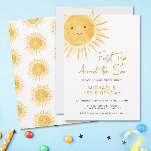 Invitation Boho Première excursion autour du 1er anniversaire