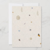 Invitation Boho Pressé Fleur séchée Enregistrer la date (Dos)