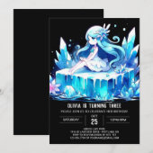 Invitation Boho Princess Anniversaire (Devant / Derrière)