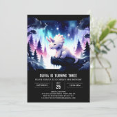 Invitation Boho Printable Tricératops Anniversaire (Debout devant)
