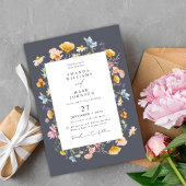 Invitation Boho Printemps Fleur sauvage Botanical Garden Wedd