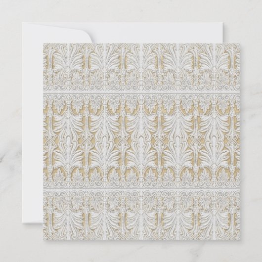 Invitation BOHO Printing Burlap n dentelle gitane Moderne Sty (Dos)