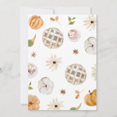 Invitation Boho Pumpkin Rendons Grâce (Dos)