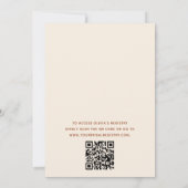 Invitation Boho QR Code Nouveau chapitre commence la Fête des (Dos)