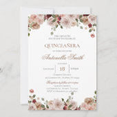 Invitation Boho Quinceanera (Devant)