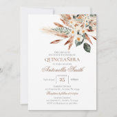 Invitation Boho Quinceanera (Devant)