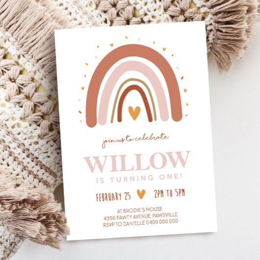 Invitation Boho Rainbow