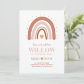 Invitation Boho Rainbow (Debout devant)