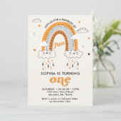 Invitation Boho Rainbow 1er anniversaire (Debout devant)