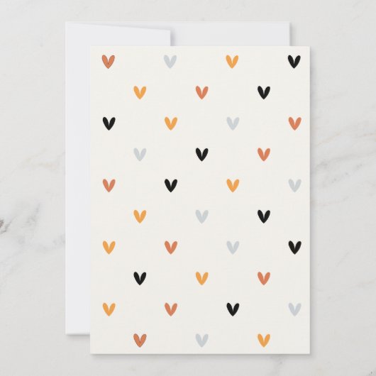 Invitation Boho Rainbow 1er anniversaire (Dos)