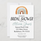 Invitation Boho Rainbow Bridal Show (Devant)