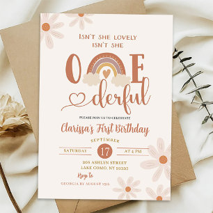Invitation Boho Rainbow N'est-elle pas Merveilleuse pour son