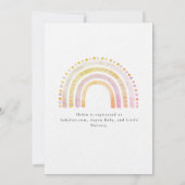 Invitation Boho Rainbow Sunshine Rose Girl Baby shower (Dos)