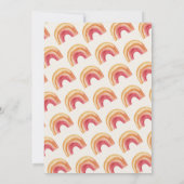 Invitation Boho Rainbow Terracotta Anniversaire de enfant Par (Dos)