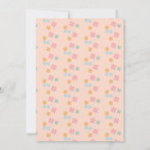 Invitation Boho Rainbow Terreuse Première Anniversaire Oneder (Dos)