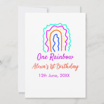 Boho Rainbow un anniversaire enfants brillant rétr