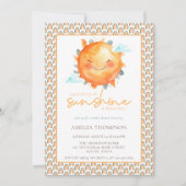 Invitation Boho Rainbow Un Petit Rayon De Baby shower Soleil (Devant)
