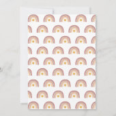Invitation Boho Rainbow Un petit rayon de soleil Baby shower (Dos)