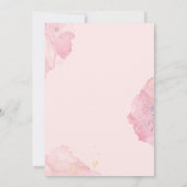 Invitation Boho Red Berries & Fête des mariées verte rose (Dos)