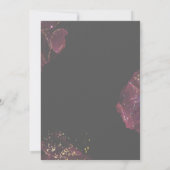 Invitation Boho Red Berries & Greenery Greenery Fête des mari (Dos)