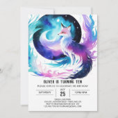 Invitation Boho Red Fox Adventure Anniversaire (Devant)