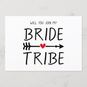 Invitation Boho Red Heart Flèche Vous Rejoindra À Ma Tribu De