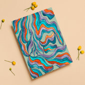 Invitation Boho Retro Green Typographie Fête des mariées vagu