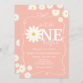 Invitation Boho Rose Daisy N'est-elle pas UNderful Dessinée à (Devant / Derrière)