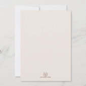 Invitation Boho rose doux Mariage en herbe Pampas (Dos)