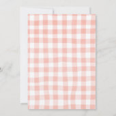 Invitation Boho Rose Fête d'anniversaire fille campement dans (Dos)