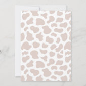 Invitation Boho Rose Floral Pampas Vache d'herbe fête d'anniv (Dos)