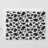 Invitation Boho rose Floral Photo Une Vache Sainte 1er Annive (Dos)