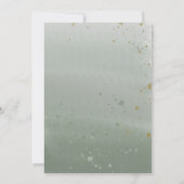 Invitation Boho Rose florale blanche | Baby shower Eucalyptus (Dos)