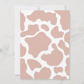 Invitation Boho rose moderne filles premier rodéo 1er anniver (Dos)