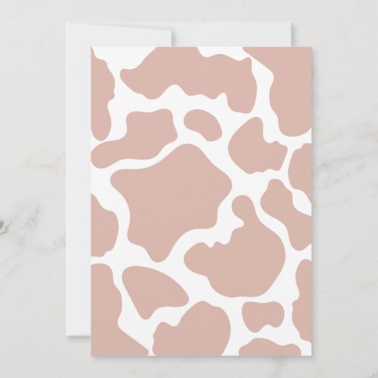 Invitation Boho rose moderne filles premier rodéo 1er anniver (Dos)