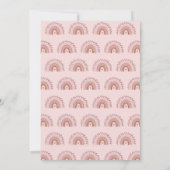 Invitation Boho rose moderne Sunshine Girl Baby shower (Dos)