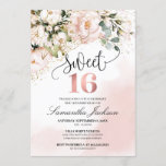 Invitation Boho rose rose rose or sweet sixteen<br><div class="desc">Boho rose rose rose  or sweet sixteen invitation,  Contactez-moi pour les articles correspondants ou pour la personnalisation,  Roses blush ©</div>