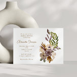 Invitation Boho Rustic Dusty Nature Fête des mariées botaniqu<br><div class="desc">Boho Rustique Dusty Purple Nature Botanique Douche nuptiale Invitation</div>