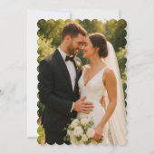 Invitation Boho Rustic Floral Automne Falls Mariage photo (Dos)