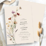 Invitation Boho Rustic Flowers Mariage<br><div class="desc">Boho Fleurs Rustiques Faire-part de mariage. Elégante et romantique, cette belle palette de couleurs de bronze, brun, rouille, terre cuite et orange brûlée est le thème tendance pour les mariages de cette année. herbe séchée rustique, belles fleurs et fleurs sauvages vintages sont des détails étonnants pour votre mariage moderne boho-chic....</div>