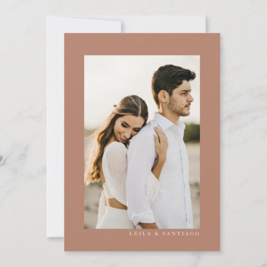 Invitation Boho Rustic Pampas Mariage en herbe Enregistrer la (Dos)