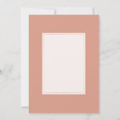 Invitation Boho rustic pink coral ivory floral Bridal Shower (Dos)