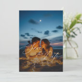 Invitation Boho Rustic QR Code photo Mariage Enregistrer la d (Debout devant)