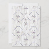 Invitation Boho Rustic Tipi & Flèches Blue Boy Baby shower (Dos)