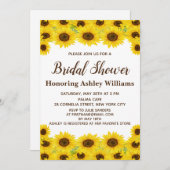 Invitation Boho Rustic Watercolor Fête des mariées des tourne (Devant / Derrière)